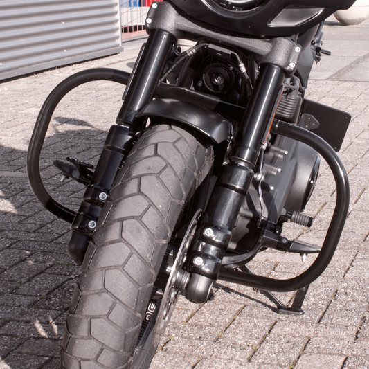 Blk highway bar Softail 18-UP D=1.25"