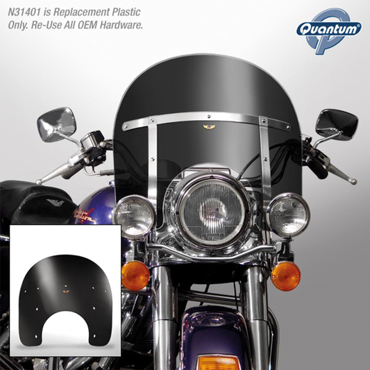 Dark tint 14" windshield FLHR94-up