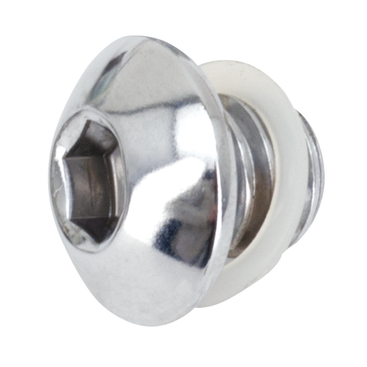 Drain plug 1/2-13, chrome button head