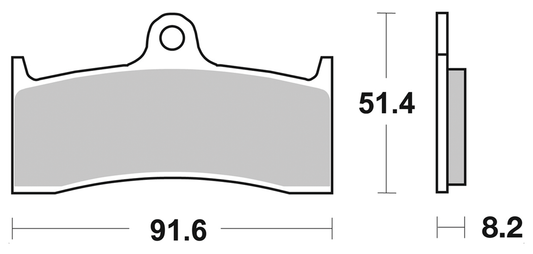 SBS HF Front brake pads Buell 98-02