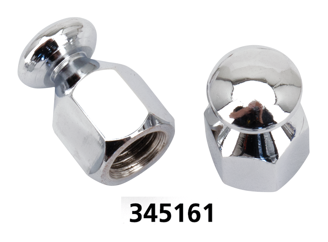 GZP Chrome bungee nut 3/8-24 UNF pair