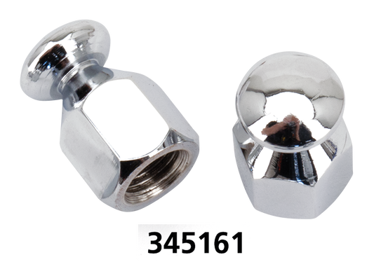 GZP Chrome bungee nut 3/8-24 UNF pair