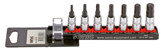 1/4" Socketbitset Hex inch sizes 7pc on