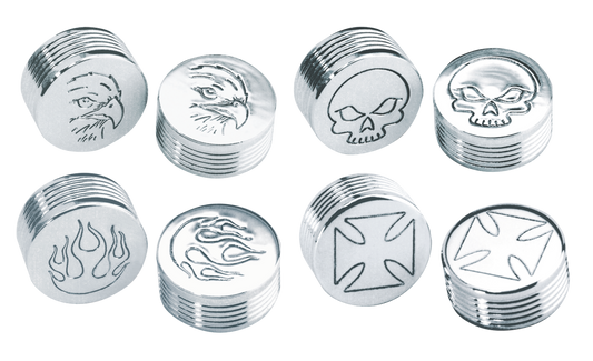 Hex Bolt cap 3/8" Flame design