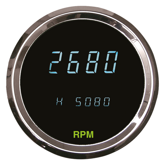 Round Digital Tachometer 3-3/8"