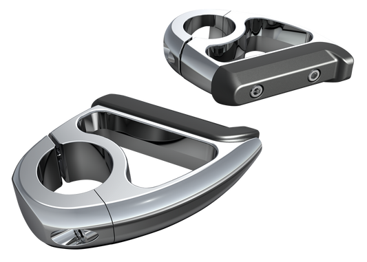 Chrome engine guard toe rests