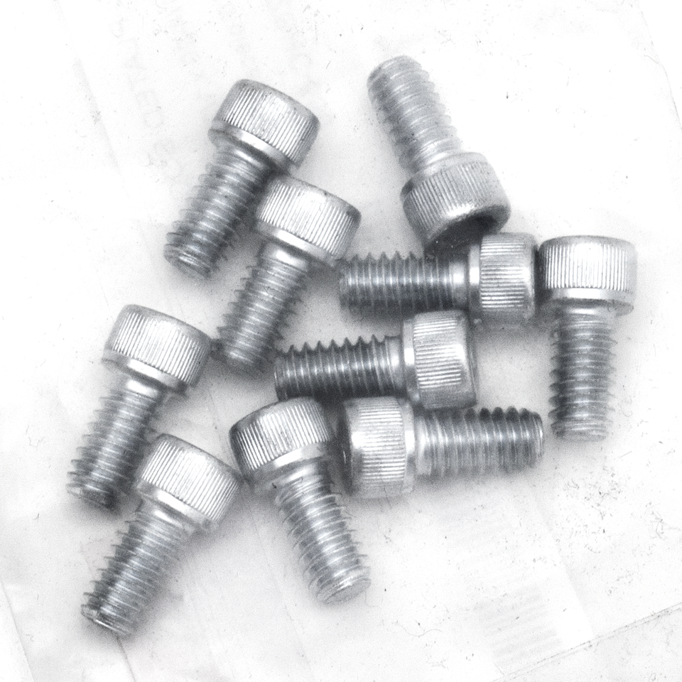10pck allen bolt 1/4-20x1/2" UNC zinc