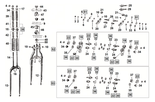 Rigid fork WLC, Servicar
