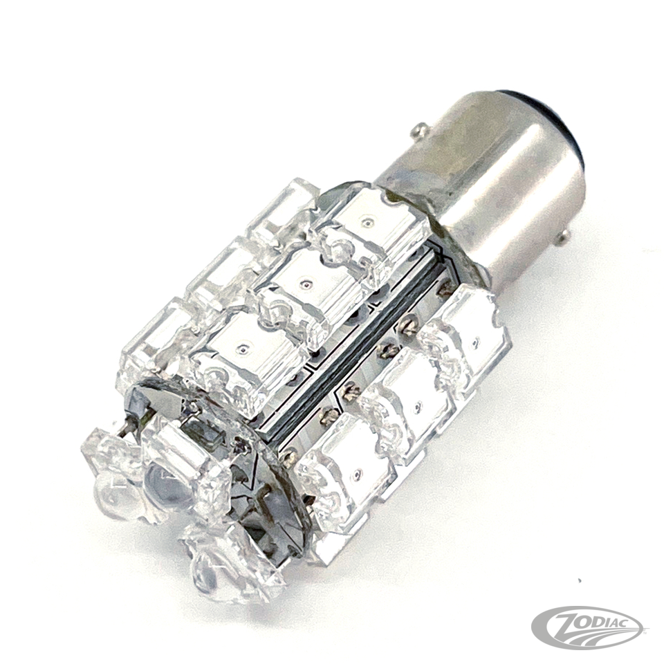 GZP DUAL 360DEGR 18LED BULB AMBER BAY15D