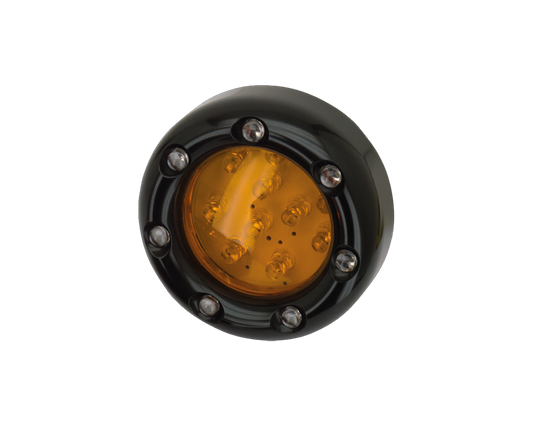 GZP Blk Duo led amber/ white outer leds
