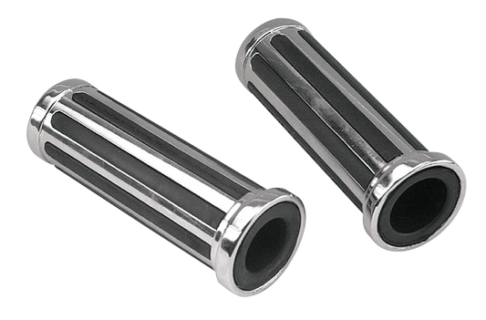 GZP Streamliner grip set chrome/rubber 1