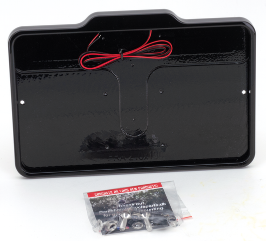 DMP License Frame FR Gloss Black