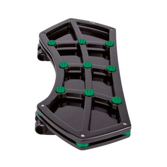 DIAMOND FR FLRBRD BLK W/ GEMS GREEN