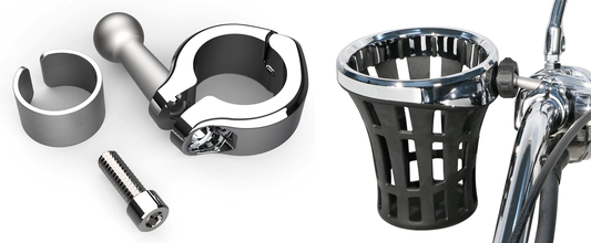 Big Ass Drink Holder Chrome 7/8-1" Clamp