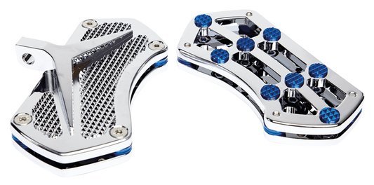 DIAMOND PSSNGR FLRBRD CHR W/ GEMS BLUE