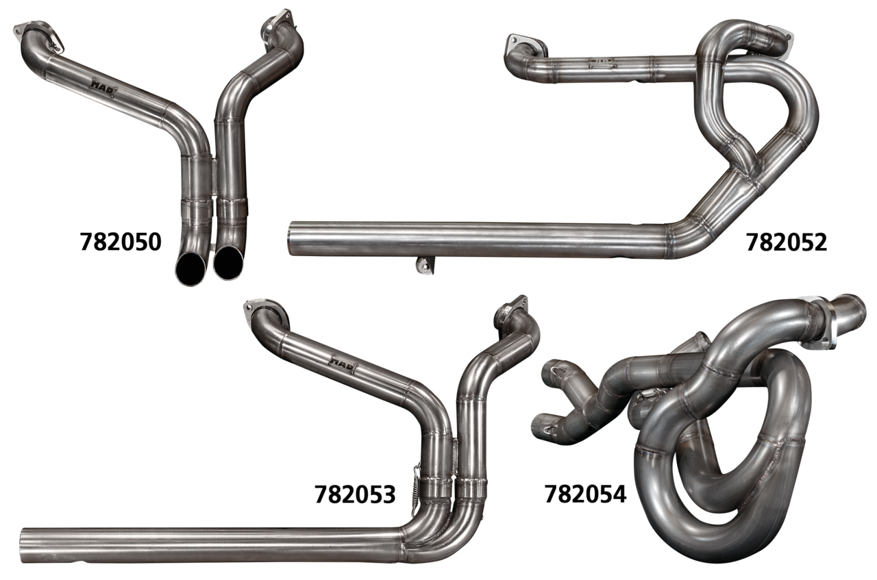 MAD Exhausts Short XL86-UP stainless