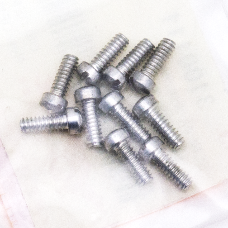 10pck Fillisterhead screw 6-32x3/8 WhP