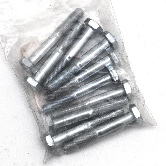 10pck hex bolt 1/4-28x1-3/4" UNF zinc