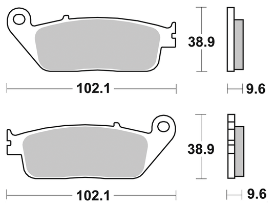 SBS HLS RR Brake pads Indian 14-up