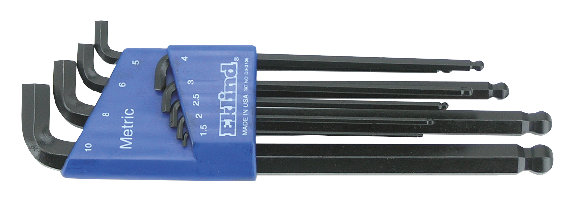 Stubby Ball Allen wrenches Metric 9Piece