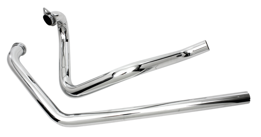 True Dual Exhaust Headers Chrome FL70-84