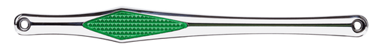 DIAMOND SHIFT ROD CHR W/ GREEN DIAMOND