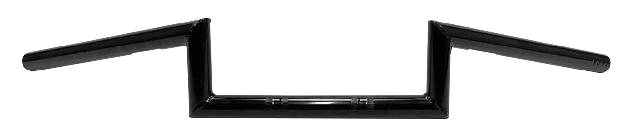 1" Handlebars Square 4" BLK dimple