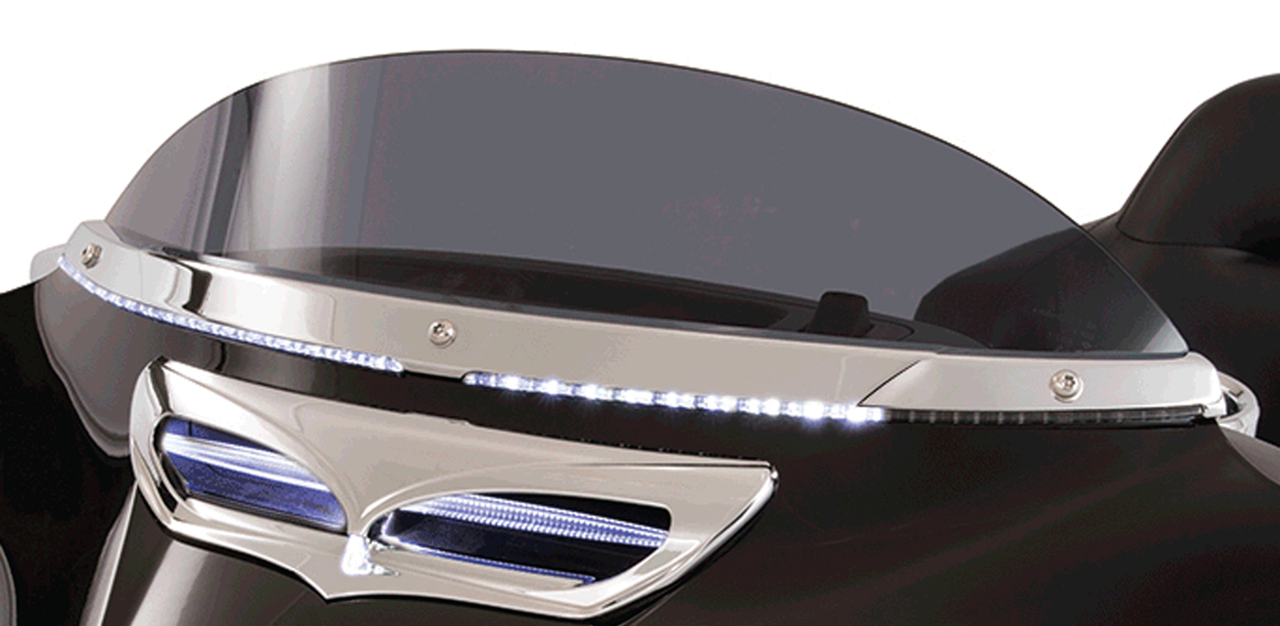 Ciro Horizon BW LED windshield trim chr