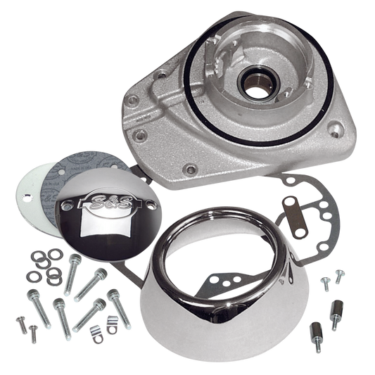 S&S BT73-92 Gearcover kit alu/chrome