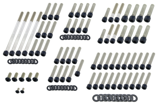 Eng. Bolt Kit Matt Blk FLH/T17-Up
