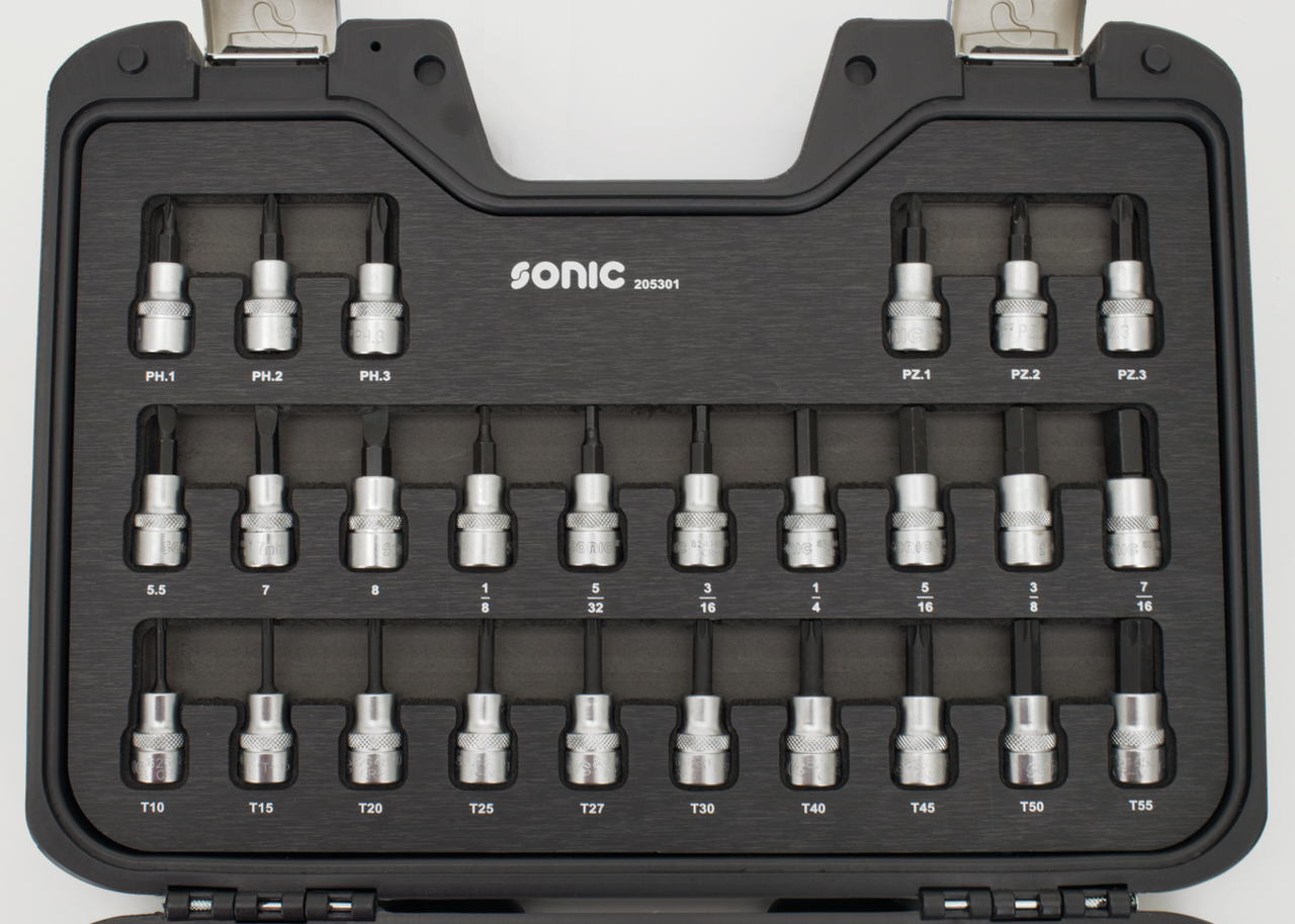 Sonic 53pc 3/8" drive socket set SAE