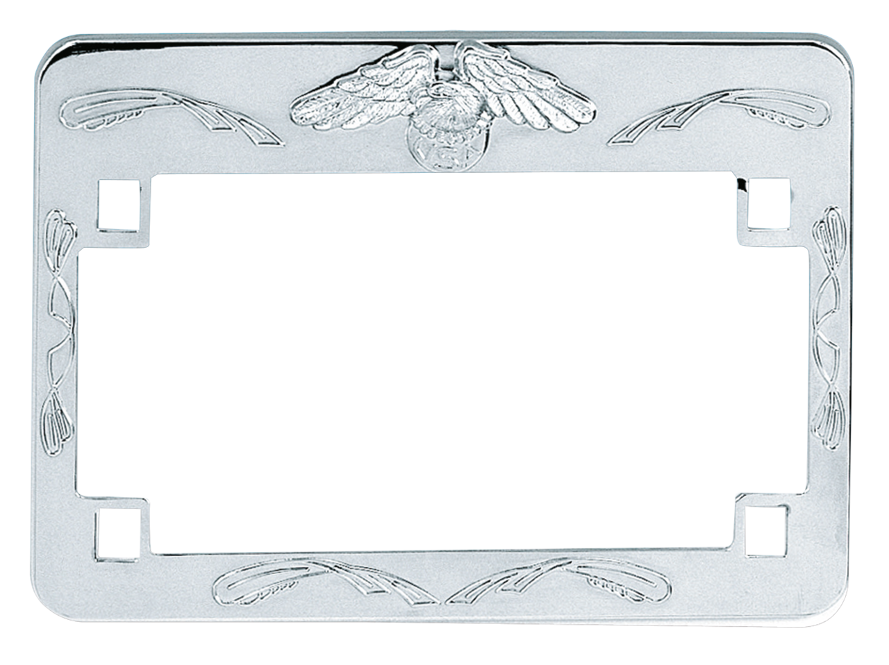 GZP License plate frame eagle chrome