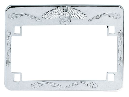 GZP License plate frame eagle chrome