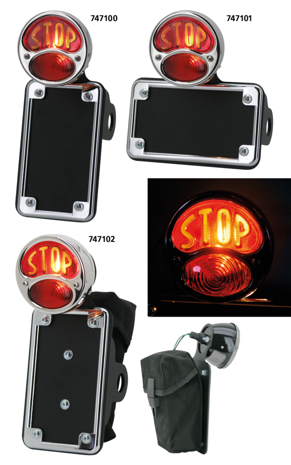NSC 28 taillight w/vertical lic.mount