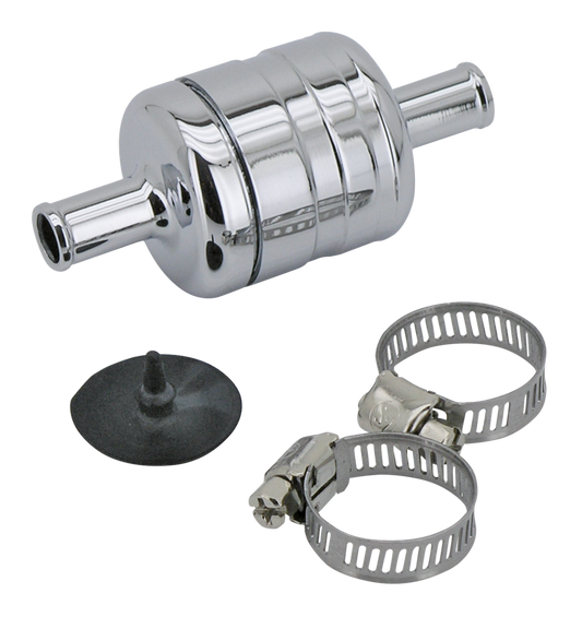 GZP Chrome crankvent kit with 3/8" outle