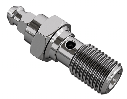 Banjo bolt w/bleeder nipple M10x1.25 Ino