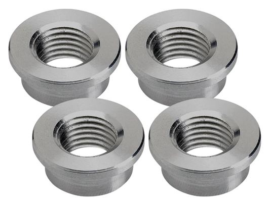 Weld-In Steel Petcock Bung 1/4" NPT 4Pck