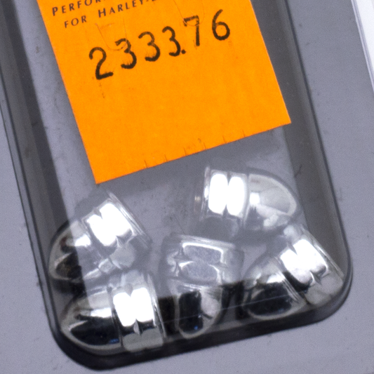 Blister Chrome acorn nuts M6 set/5