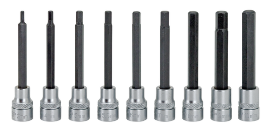 Sonic 9pc 3/8" long allen metric bitsckt