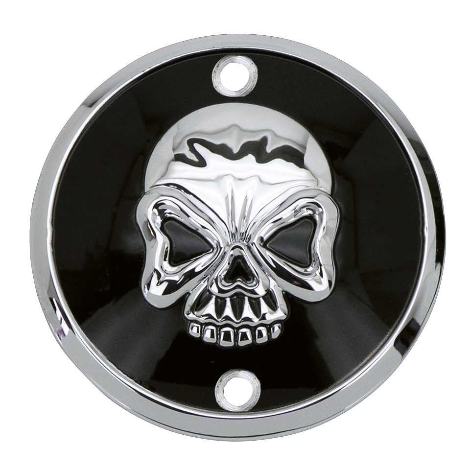GZP Skull blck/chrome points cover verti