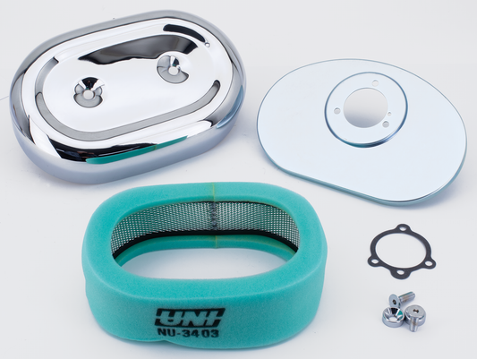 Oval A/C Housing Chrome FL/FX/XL72-75