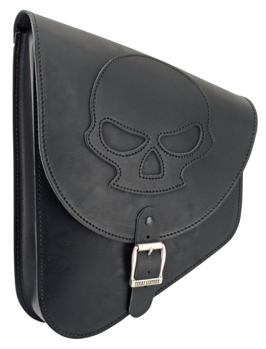 Texas Leather Skull Swingarm Bag Black