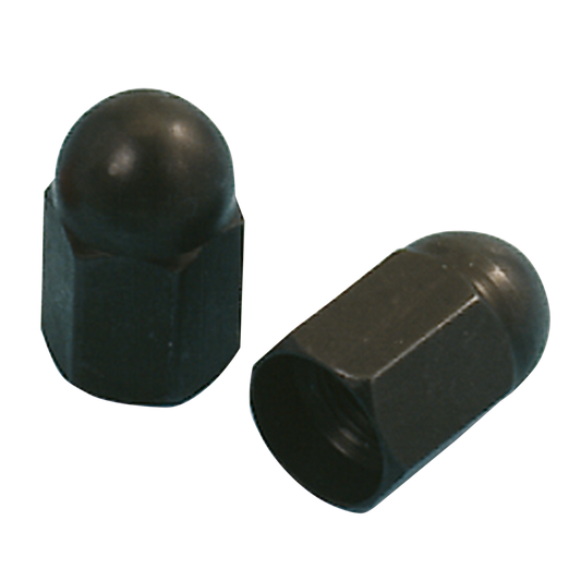 ANODIZED VALVE CAPS BLACK