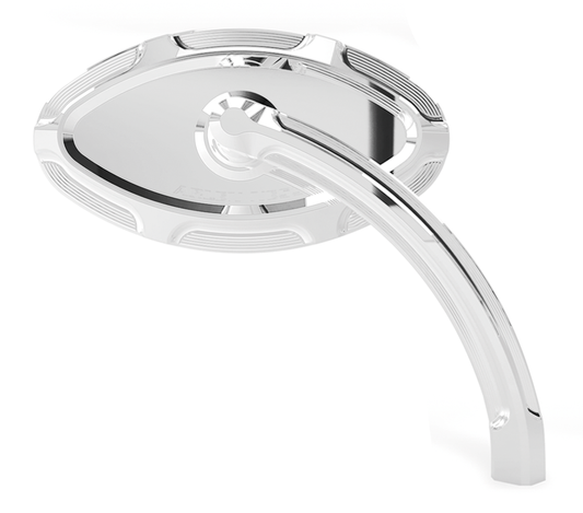 BEVELED MIRROR  LEFT  CHROME
