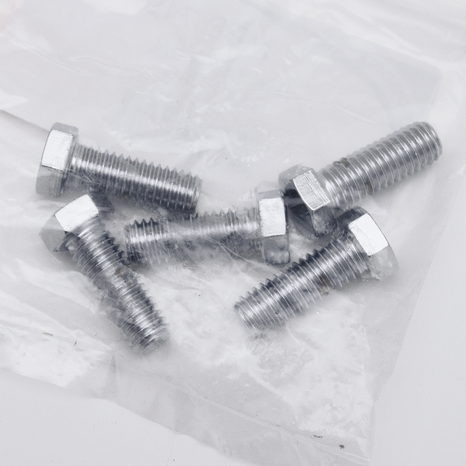 5pck Chr. hex head screws 7/16-14x1 1/4"