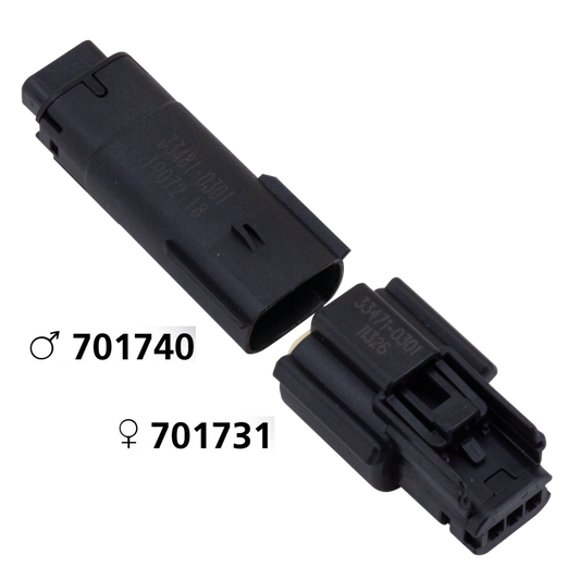 Molex 07Up 3-Position Male Black OEM7251