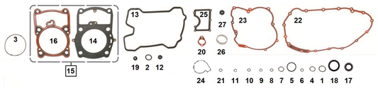 PR MLS head gaskets 750XG15-20