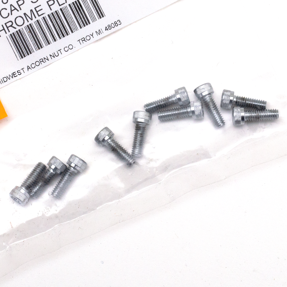10pck Knurled torx screw 8-32x1/2",