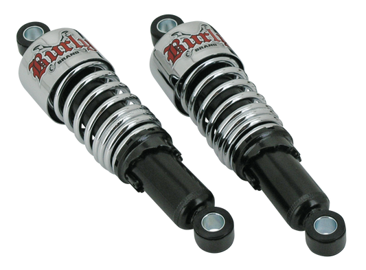 Burly 10.5" blk shocks chr sprng XL88-03