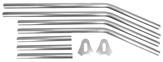 Hardtail Tubes Kit Raw Steel 30mm 3/4" a